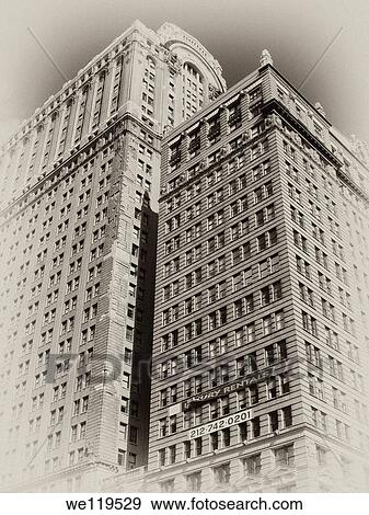 Vintage New York City postcard: towers View Large Photo Image Stock Photo - Vintage New York City postcard: towers. Fotosearch