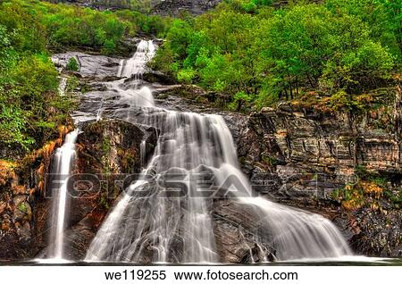 Waterfall in long exposure View Large Photo Image Stock Photography - Waterfall in long exposure. Fotosearch