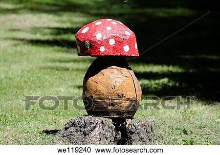 Wood death cap mushroom View Large Photo Image Stock Image - Wood death cap mushroom. Fotosearch
