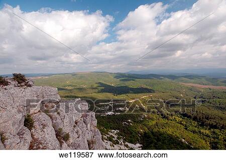 Stock Photo - Ai-Petri Ay Petri peak, Crimean Mountains, Crimea, Ukraine, Eastern Europe. Fotosearch
