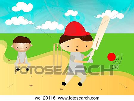 Boys playing cricket View Large Photo Image Stock Photograph - Boys playing cricket. Fotosearch
