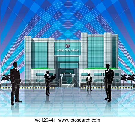 Business executives standing in front of a stock market building, India View Large Photo Image Stock Image - Business executives standing in front of a stock market building, India. Fotosearch