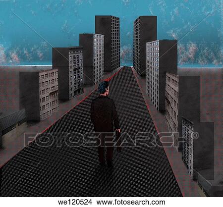 Businessman walking on the road of success View Large Photo Image Picture - Businessman walking on the road of success. Fotosearch