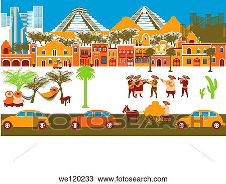 City with montage of landmarks, Yucatan, Mexico View Large Photo Image Stock Image - City with montage of landmarks, Yucatan, Mexico. Fotosearch
