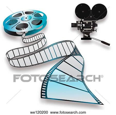 Close-up of a film reel and camera View Large Photo Image Stock Image - Close-up of a film reel and camera. Fotosearch