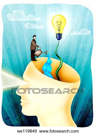 Conceptual computer art work of expanding human brain power View Large Photo Image Stock Photo - Conceptual computer art work of expanding human brain power. Fotosearch