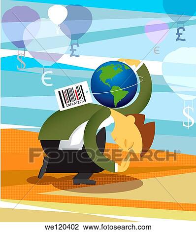 Conceptual image representing inflation in economy View Large Photo Image Stock Image - Conceptual image representing inflation in economy. Fotosearch