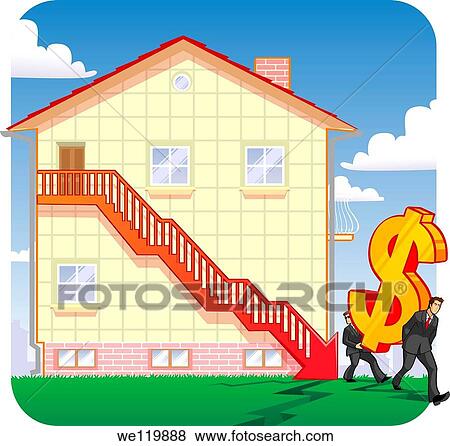Downfall in real estate prices View Large Photo Image Stock Photo - Downfall in real estate prices. Fotosearch