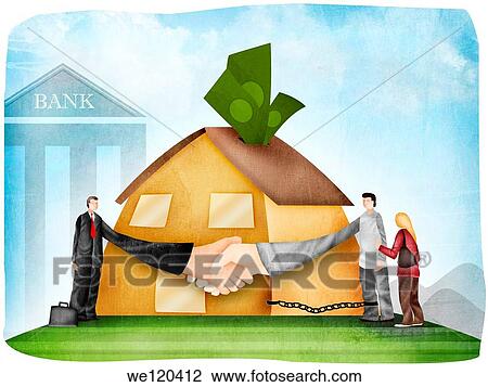 Handshake after a home loan agreement View Large Photo Image Stock Image - Handshake after a home loan agreement. Fotosearch