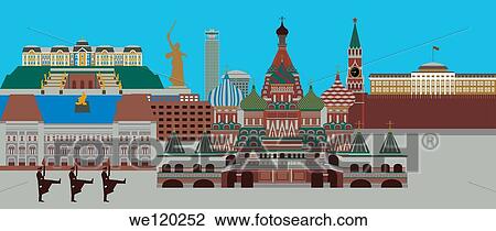 Illustration showing top tourist attractions in Russia View Large Photo Image Stock Image - Illustration showing top tourist attractions in Russia. Fotosearch