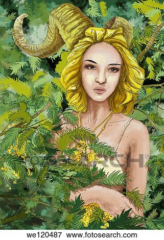 Illustrative image of young woman surrounded by bushes View Large Photo Image Stock Photo - Illustrative image of young woman surrounded by bushes. Fotosearch