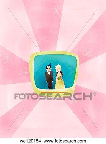 Illustrative representation of online wedding View Large Photo Image Picture - Illustrative representation of online wedding. Fotosearch