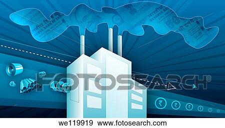 Illustrative representation of process of raw materials to profit View Large Photo Image Stock Photo - Illustrative representation of process of raw materials to profit. Fotosearch