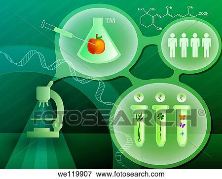 Illustrative representation showing hybridization technology View Large Photo Image Stock Photo - Illustrative representation showing hybridization technology. Fotosearch
