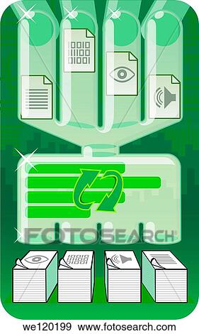 Illustrative representation showing file processing system View Large Photo Image Stock Photo - Illustrative representation showing file processing system. Fotosearch