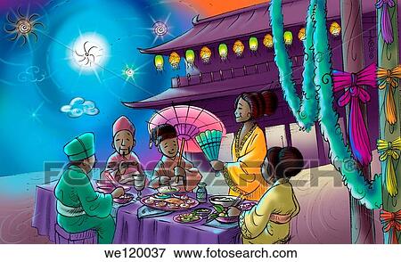 Stock Photo - Japanese New Year celebration. Fotosearch