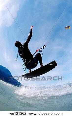 Kite surfer Squamish British Columbia Canada View Large Photo Image Stock Image - Kite surfer Squamish British Columbia Canada. Fotosearch