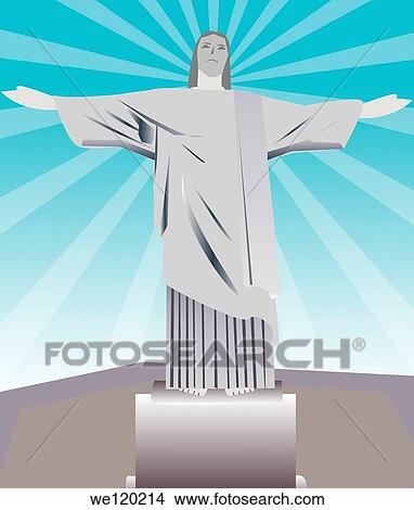 Low angle view of a statue, Christ the Redeemer, Rio De Janeiro, Brazil View Large Photo Image Picture - Low angle view of a statue, Christ the Redeemer, Rio De Janeiro, Brazil. Fotosearch
