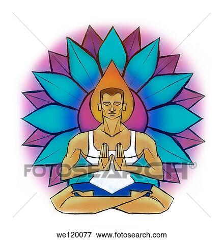 Man practicing yoga, India View Large Photo Image Stock Photo - Man practicing yoga, India. Fotosearch