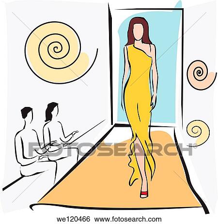 Model walking on the ramp View Large Photo Image Stock Photograph - Model walking on the ramp. Fotosearch