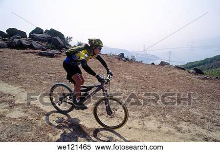 Mountain biker Tai Lam Park, Hong Kong View Large Photo Image Stock Photography - Mountain biker Tai Lam Park, Hong Kong. Fotosearch