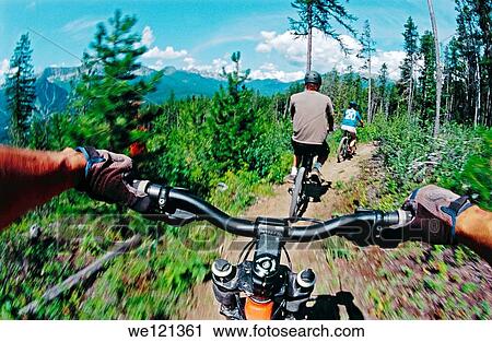Mountain bikers Fernie British Columbia Canada View Large Photo Image Stock Image - Mountain bikers Fernie British Columbia Canada. Fotosearch