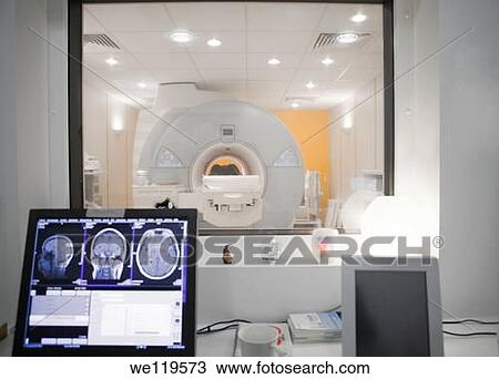 MRI scanner-control room View Large Photo Image Stock Image - MRI scanner-control room. Fotosearch