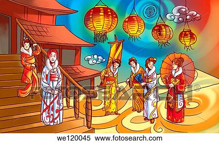 People celebrating Seijin Shiki festival, Japan View Large Photo Image Stock Photography - People celebrating Seijin Shiki festival, Japan. Fotosearch