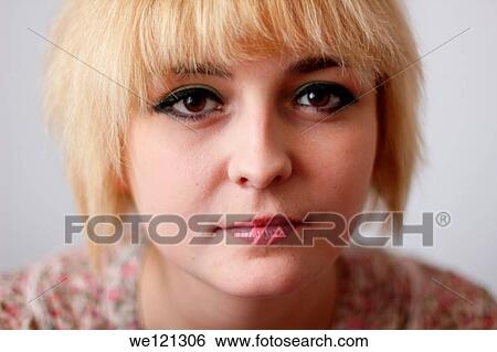 Portrait of expressive young woman in Bucharest, Romania View Large Photo Image Stock Photograph - Portrait of expressive young woman in Bucharest, Romania. Fotosearch