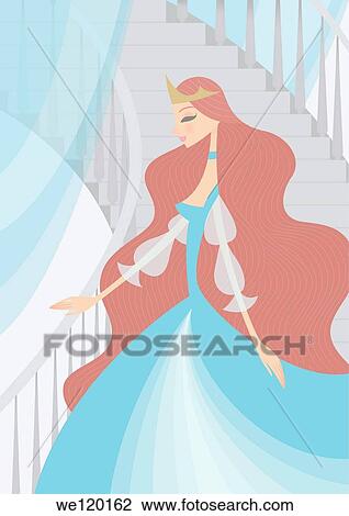 Princess moving down stairs View Large Photo Image Stock Image - Princess moving down stairs. Fotosearch