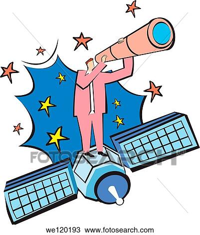 Scientist standing on a satellite and analysis space exploration View Large Photo Image Stock Image - Scientist standing on a satellite and analysis space exploration. Fotosearch