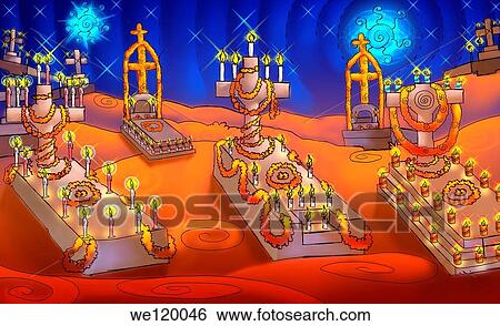 Tombstones in a cemetery View Large Photo Image Stock Photograph - Tombstones in a cemetery. Fotosearch