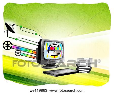 Video being downloaded on a computer View Large Photo Image Stock Image - Video being downloaded on a computer. Fotosearch