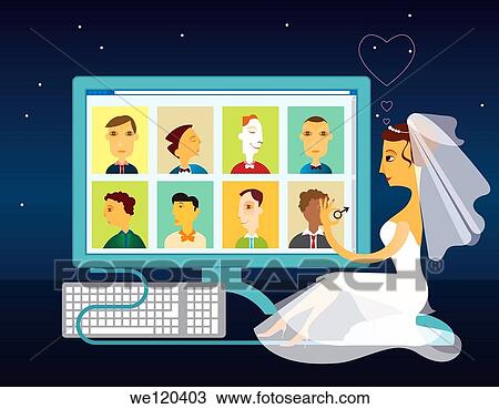 Woman looking for a life partner on a matrimonial website View Large Photo Image Stock Image - Woman looking for a life partner on a matrimonial website. Fotosearch