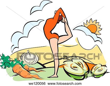 Woman practicing Shiva posture View Large Photo Image Stock Photograph - Woman practicing Shiva posture. Fotosearch