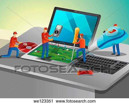 Antivirus agents fixing computer hardware View Large Photo Image Stock Image - Antivirus agents fixing computer hardware. Fotosearch