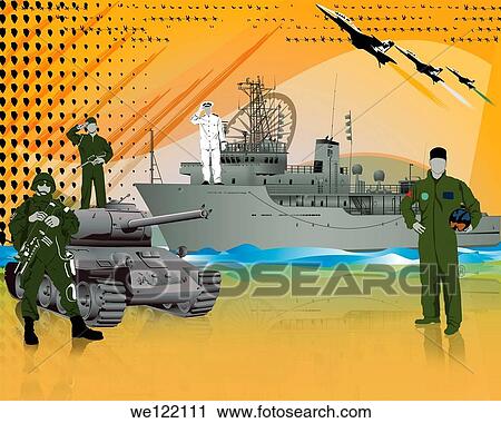 Stock Image - Armed forces. Fotosearch