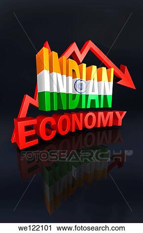 Arrow sign showing downfall in Indian economy View Large Photo Image Stock Image - Arrow sign showing downfall in Indian economy. Fotosearch