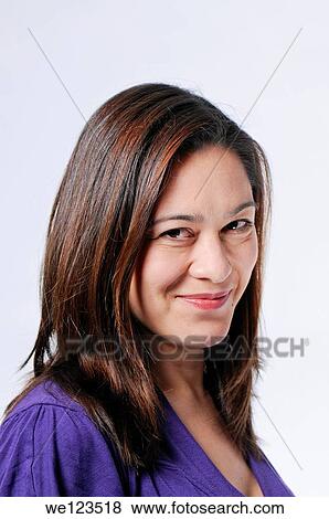 Big smile on a mixed race young lady with long hair. View Large Photo Image Stock Photo - Big smile on a mixed race young lady with long hair.. Fotosearch
