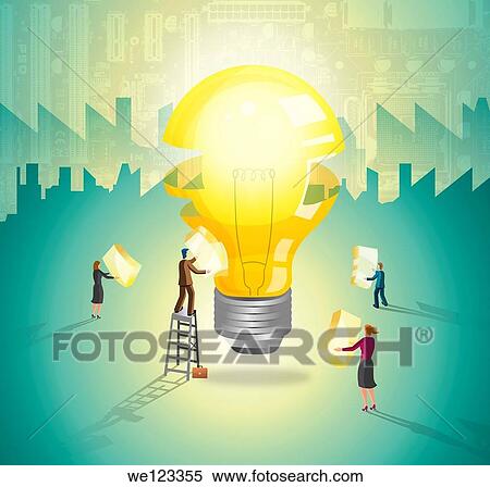 Building up an innovative idea View Large Photo Image Stock Photography - Building up an innovative idea. Fotosearch