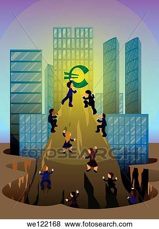 Business executives competing to reach the top View Large Photo Image Stock Photo - Business executives competing to reach the top. Fotosearch