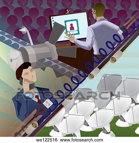Stock Photograph - Business networking. Fotosearch