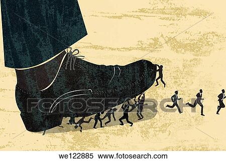 Business people getting stepped on View Large Photo Image Stock Photography - Business people getting stepped on. Fotosearch
