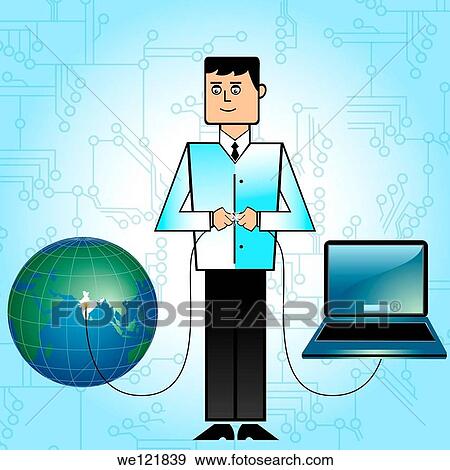 Businessman connecting India with network View Large Photo Image Stock Photo - Businessman connecting India with network. Fotosearch
