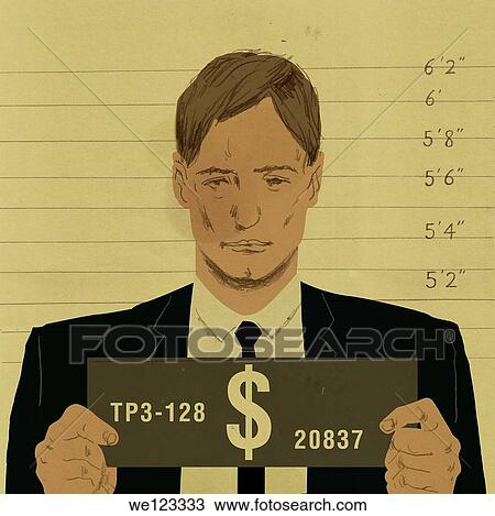 Businessman getting a mug shot View Large Photo Image Stock Image - Businessman getting a mug shot. Fotosearch