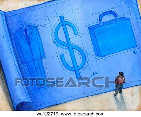 Businessman looking at blueprint View Large Photo Image Stock Photo - Businessman looking at blueprint. Fotosearch