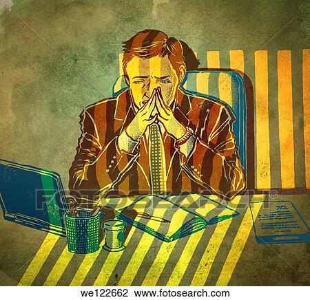 Businessman looking worried in a prison View Large Photo Image Stock Image - Businessman looking worried in a prison. Fotosearch