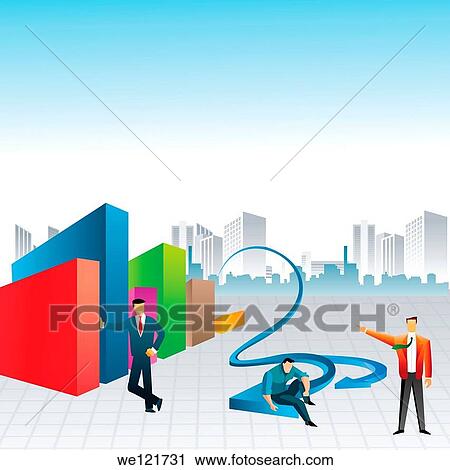 Businessmen showing ups and downs of business View Large Photo Image Stock Image - Businessmen showing ups and downs of business. Fotosearch