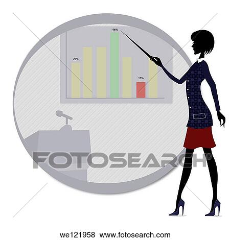 Businesswoman giving a presentation View Large Photo Image Stock Photo - Businesswoman giving a presentation. Fotosearch