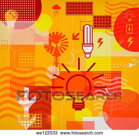 Collage of electrical objects View Large Photo Image Stock Image - Collage of electrical objects. Fotosearch